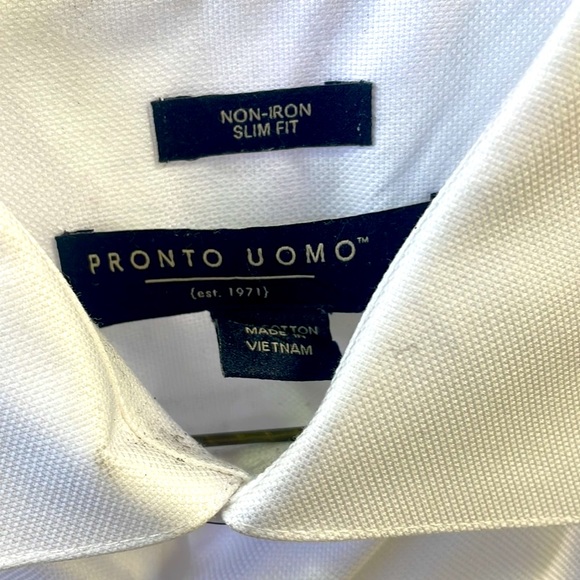 Pronto uomo white button down shirt - Picture 2 of 2